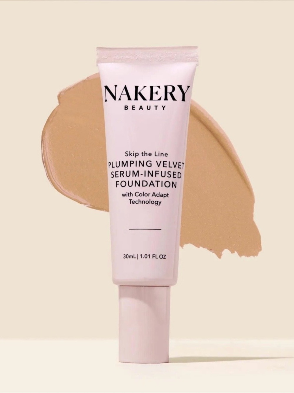 Nakery Beauty Plumping Velvet Serum-Infused Foundation - Shade Medium